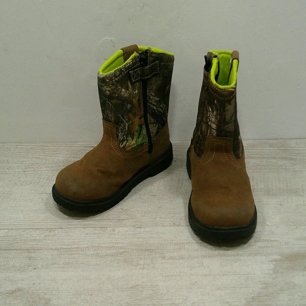 Magellan Outdoors Toddlers' Boone Realtree Edge Camouflage Boots Size 10 D - Picture 2 of 9
